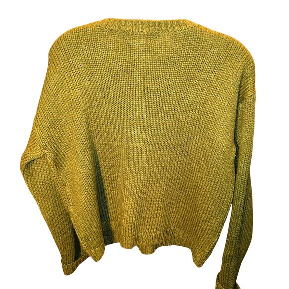 Bongo Medium Green Pearl Women's Sweater Misses Size 8 10 M - Picture 5 of 6